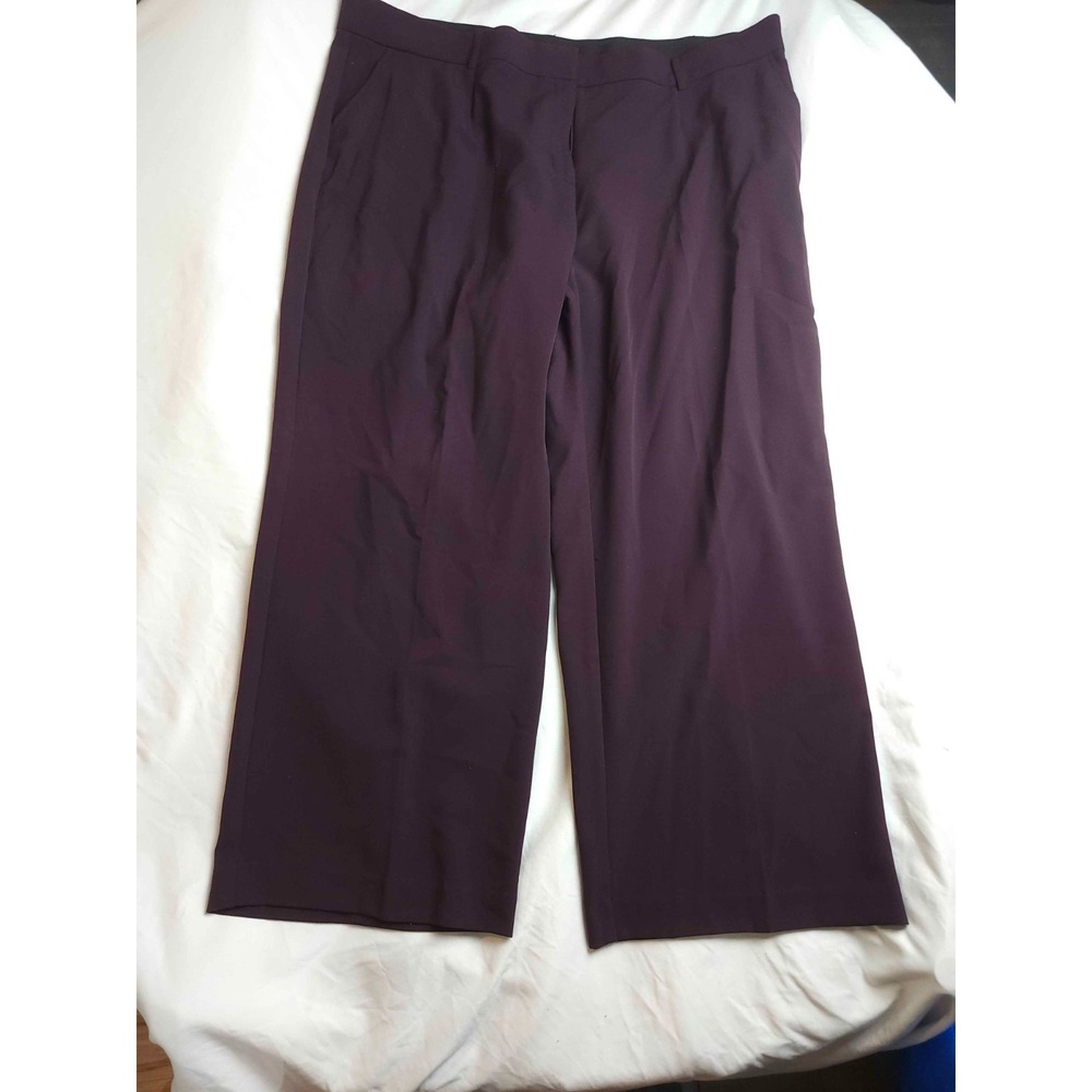 Kim Rogers Dress Pants Womens 22W Short Purple Business Casual Office Careerwear